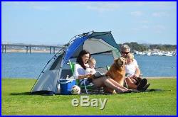 Lightspeed Outdoors Quick Cabana Beach Tent Sun Shelter, Blue New