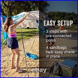 Lightweight 7 X 7 Shade Backpack Sun Shade Adjustable Strap Compact Camping Tent