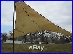 MSR 19' Parawing Tarp Shade Canopy Tent Shelter with 3 Poles MOSS Dana RARE