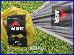 MSR Zing Shelter 6.5Lbs WING STYLE 6-12Person CANOPY Backpack Rafting TENT moss