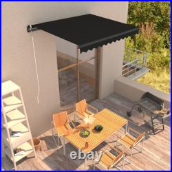 Manual Retractable Awning Patio Outdoor Canopy Deck Awning Sun Shade vidaXL