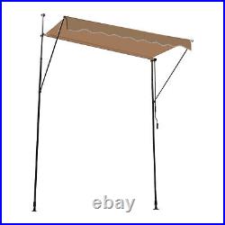 Manual Retractable Sunshade Adjustable Outdoor Backyard Shade Sunshade Shelter