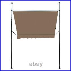 Manual Retractable Sunshade Adjustable Outdoor Backyard Shade Sunshade Shelter