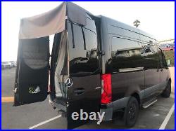 Mercedes Sprinter awning rear door for high roof vans sun shade protection, Gray