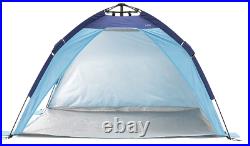 Mersa Universal Outdoor Compact Pop Up Auto Ezee Beach Sun Shelter Tent, Blue
