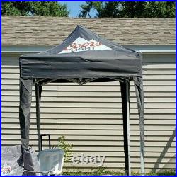 Miller Coors Light 5x5 Portable Pop Up Canopy Beer Tent Shade Camping Tailgating