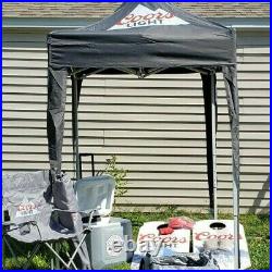 Miller Coors Light 5x5 Portable Pop Up Canopy Beer Tent Shade Camping Tailgating