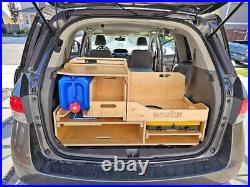 Minivan Camper Conversion Kit. By VanPackers-fits Honda Odyssey 2011-2017