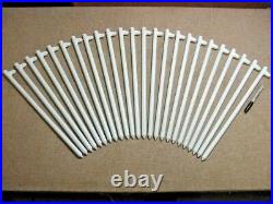 Monk Industries 24 pack 5/8x18 White Forged Stakes. Made in USA