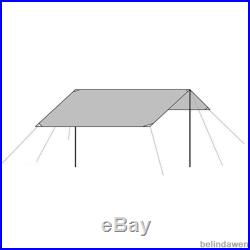 Multifunction Adjustable Tarp Tent Cover Mat / Canopy For 4 Person Hiking Beach