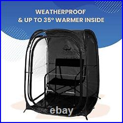 MyPod 2XL Pop-Up Weather Pod, Protection from Cold, Wind and Rain Black