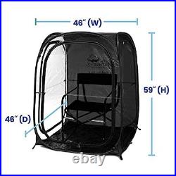 MyPod 2XL Pop-Up Weather Pod, Protection from Cold, Wind and Rain Black