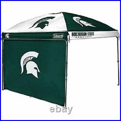 NCAA COLEMAN 10' X 10' DOME CANOPY WithWALL, MICHIGAN STATE DISTRESSED PKG
