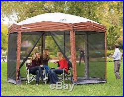 NEW! Coleman 12x10 Hex Instant Screened Canopy/Gazebo TENT Camping SHADE PARTY
