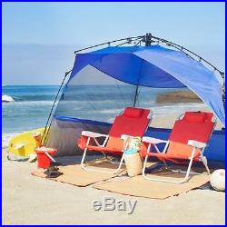 NEW Lightspeed Outdoors Pop Up Sport Shelter Beach Tent Blue FREE SHIPPING