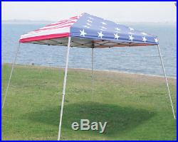 NEW Patriotic USA 10'x10' Pop Up Canopy with Powder Coated Steel Poles