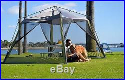 New 10 x 10 Canopy Tent Screen House Shade Shelter Carry Bag Telescoping Poles