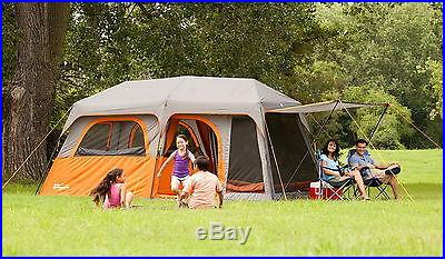 New Big Camping Tent 9 Person 2 Room 14' x 9' Family Sleeps Nine Camp Valley