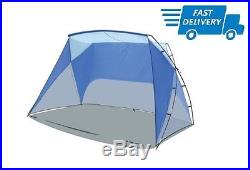 New Camp Canopy Sport Shelter Blue Beach Cabana Tent Sun Shade Portable Outdoor