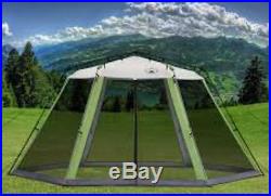 New Coleman Screened 15 x 13 Tent Heavy Duty Hexagon Outdoor Picnic Shelter Easy