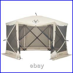 New Gazelle 6 Sided Portable Screen Tent Quick Setup, 8 People 92 Square Ft