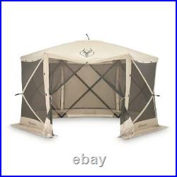New Gazelle 6 Sided Portable Screen Tent Quick Setup, 8 People 92 Square Ft