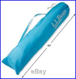 New LL Bean Sunbuster Folding Beach Shelter Blue 7'11x4'11 Ht 4'6 5 Star Rate
