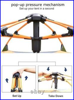 New Outdoor Camping Automatic Dome Tent Instant Setup Popup 4 Season Sun Shelter