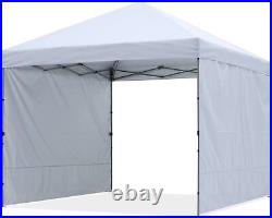 New Outdoor Easy Pop Up Canopy Tent with 2 Sun Wall 10x10 Upgrade Easy Frame