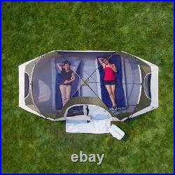 New Ozark Trail 2-Room 2-Door Outdoor Family Dome Tent Rain Fly Sleeps 8
