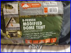 New Ozark Trail 8-Person 2-Room Modified Dome Tent, Fits 2 Queens NEW ITEM