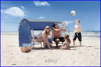New Skincom Premium UV Adjustable Shade/Picnic Shelter Solar Beach Tent Navy