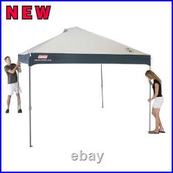 New Tent Straight Leg Instant Outdoor Canopy Shelter, 10 x 10, Tan & Black