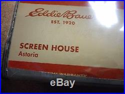 Nib Eddie Bauer Screen House Outdoor Tent Picnic Camping Canopy 15'x13' & Case