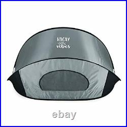 ONIVA a Picnic Time Brand Vacay Vibes Manta Portable Beach Tent Gray