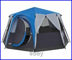 Octagon Family Tent 8 Person in Blue Coleman Cortes Glamping Camping Outdoors
