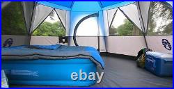 Octagon Family Tent 8 Person in Blue Coleman Cortes Glamping Camping Outdoors