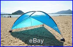 Oileus Super Big Canopy Tent with Sand Bags Easy up Beach Tent Sun Shelter