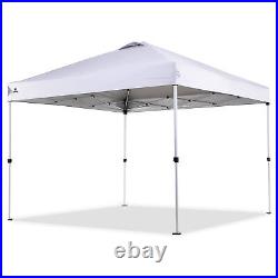 OneTouch 10 Foot x 10 Foot Instant Event Canopy with Rail Bars and Sidewall, White
