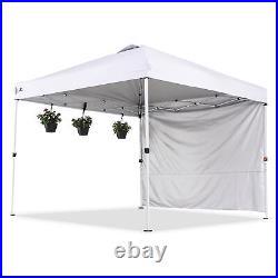OneTouch 10 Ft x 10 Ft Instant Event Canopy with Rail Bars and Sidewall (Open Box)