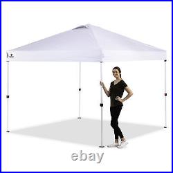OneTouch 10x10 Foot Instant Event Canopy with Rail Bars and Sidewall, White (Used)