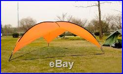 Orange Large Outdoor Camping Shade Canopy Awning uv Fishing Beach Tent
