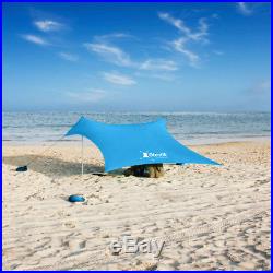 Otentik Beach Sun Shade Outdoor Shelter Sunshade Tent Up To 7 Persons All color