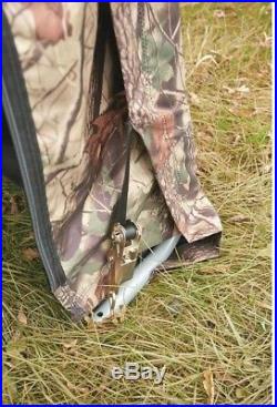 Outdoor Camo Hunting Shed Blind Portable Shelter Weatherproof Steel Frame 8x8