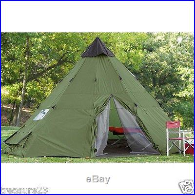 Outdoor Camping 6 Person 10 x 10 TEEPEE Style Weather Proof Tent Tents New