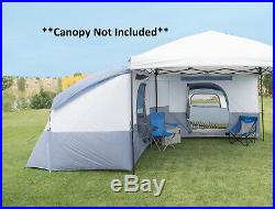 Outdoor ConnecTent 8-Person L-Shaped Design Camping Tent for Straight Leg Canopy