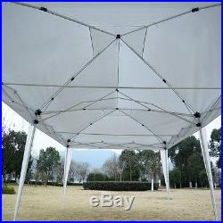 Outdoor Easy Pop Up Tent Cabana Canopy Gazebo with Carry Bag 10' x 20' Blue