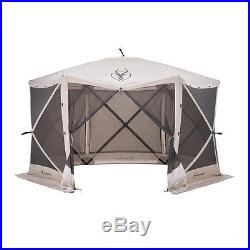 Outdoor Gazebo 6 Side Portable Screen Tent Camping Patio Canopy Garden Sun Shade