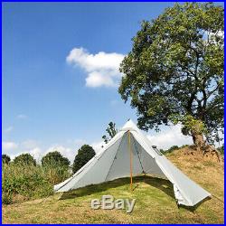 Outdoor Picnic Tent Camping 3-4 Person Teepee Windproof Tent Ultralight Sunshade