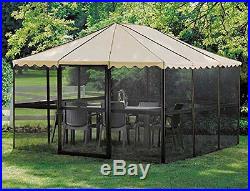 Outdoor Screen House Patio Enclosure Shelter Gazebo Tent Sun Room Canopy Square